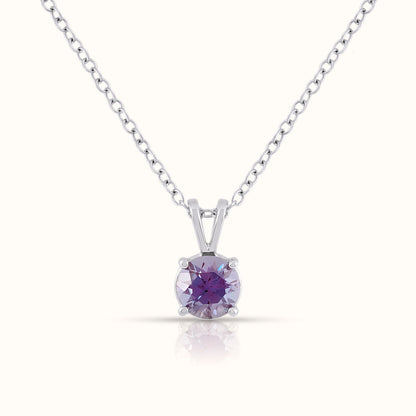 Lab Grown Alexandrite- June Birthstone Charm Pendant