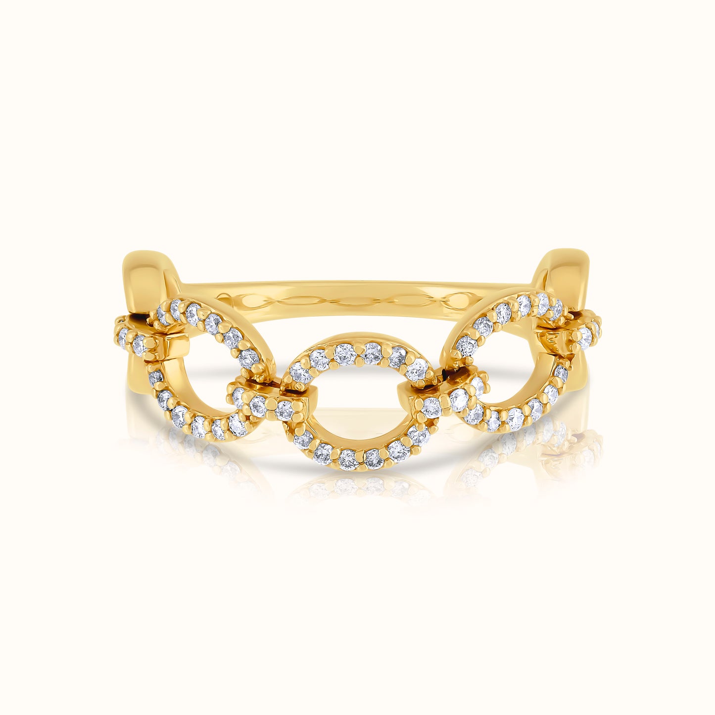 Halfway Lab Grown Diamond Link Ring