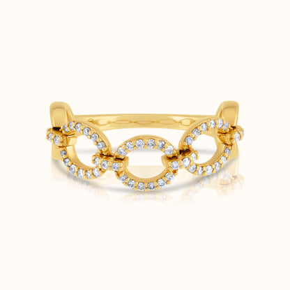 Halfway Lab Grown Diamond Link Ring