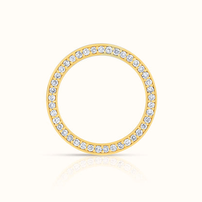 5MM Cigar Band with Lab Grown Diamond