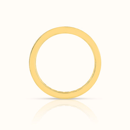 Rainbow Sapphire Channel Set Ring