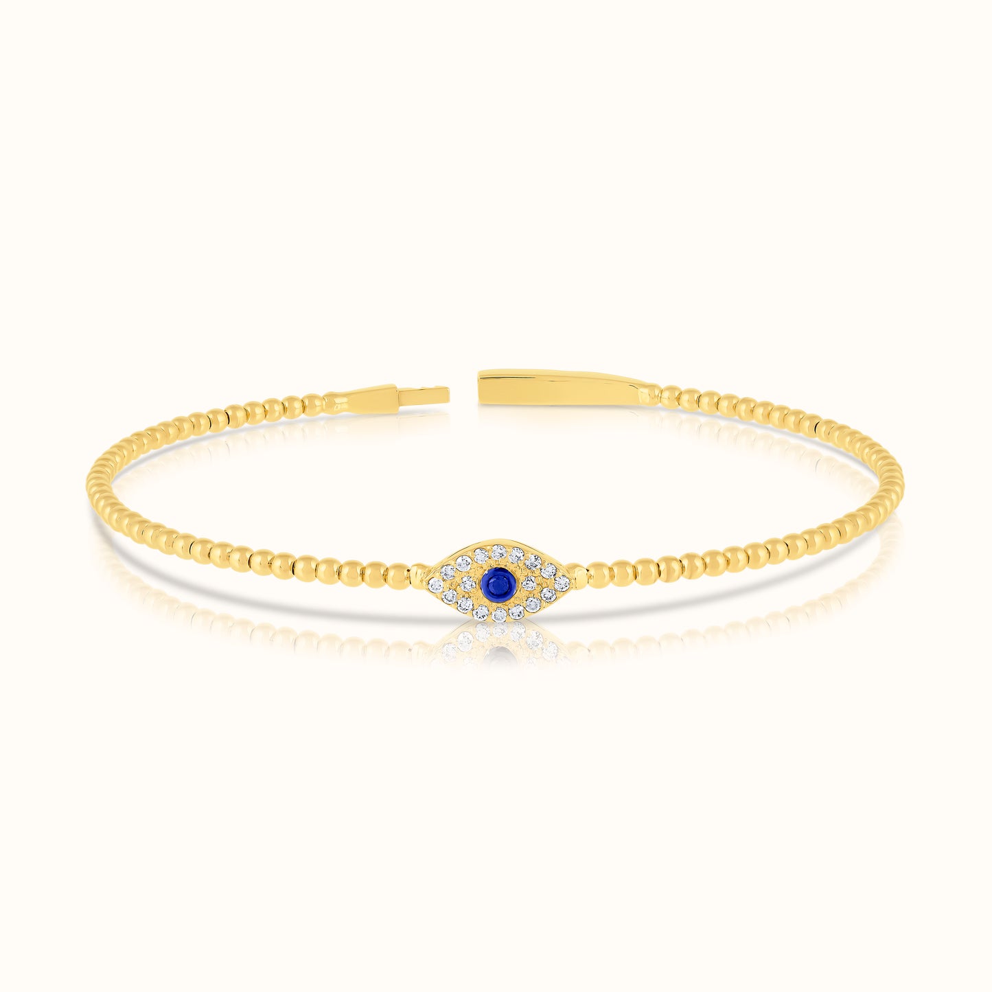 Evil Eye Lab Grown Diamond Pendant & Bangle Set