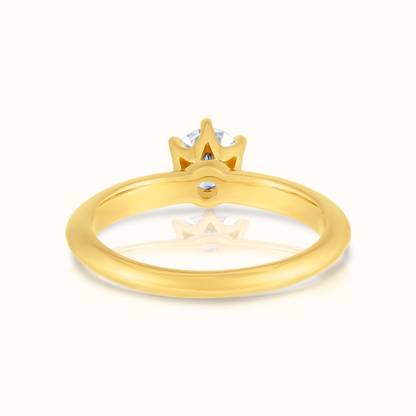 Classic Six Prong Round Lab Grown Diamond Ring