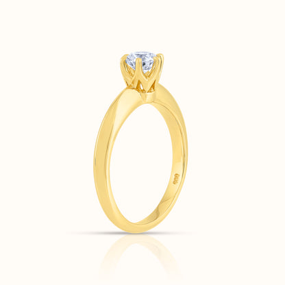 Classic Six Prong Round Lab Grown Diamond Ring