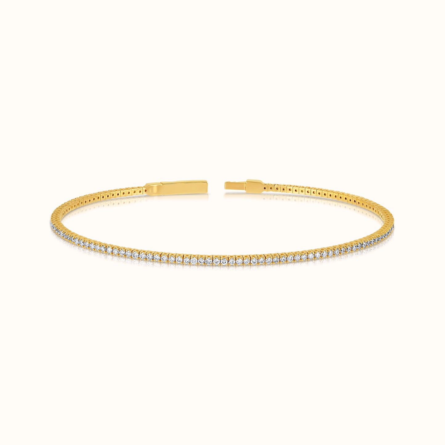 Flexible Lab Grown Diamond Tennis Bangle