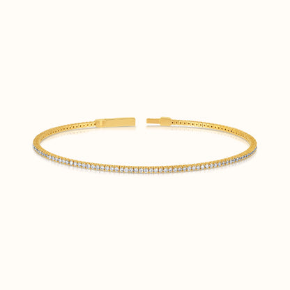 Flexible Lab Grown Diamond Tennis Bangle