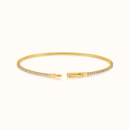 Flexible Lab Grown Diamond Tennis Bangle