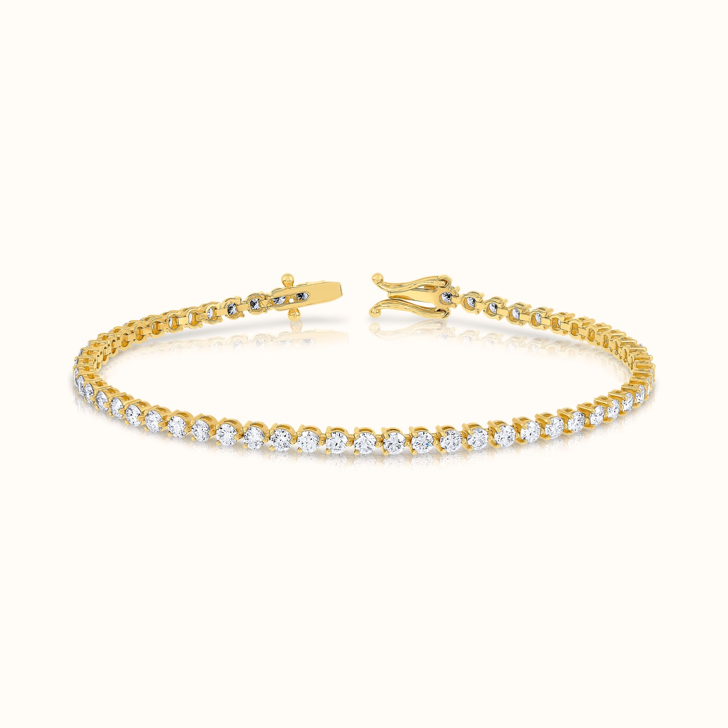 3 Prong Lab Grown Diamond Bracelet