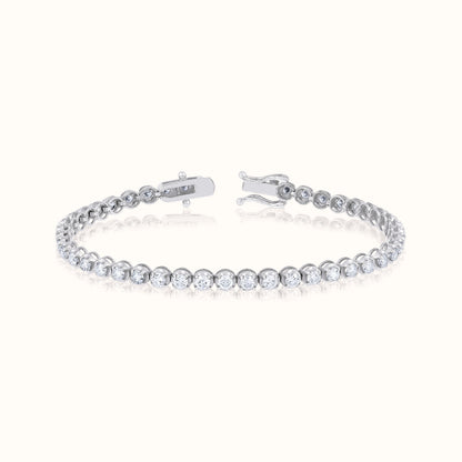 Lab Grown Diamond Buttercup Set Tennis Bracelet