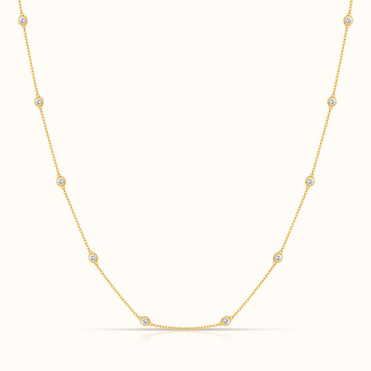 Lab Grown Diamond By The Yard Necklace