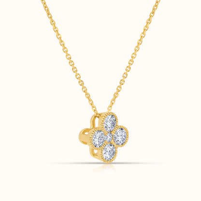 Lab Grown Diamond Clover Necklace