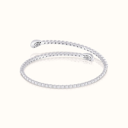 Lab Grown Diamond Water Drop Cuff Bangle