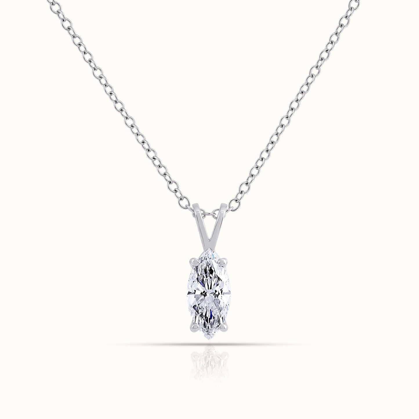 Solitaire Marquise Lab Grown Diamond Signature Set