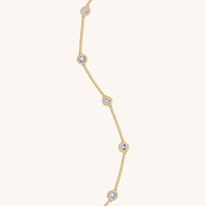 Diamond by the Yard Natural Aquamarine Bracelet