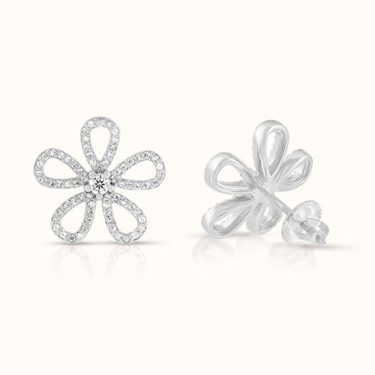 Floralace Lab Grown Dimond Earrings