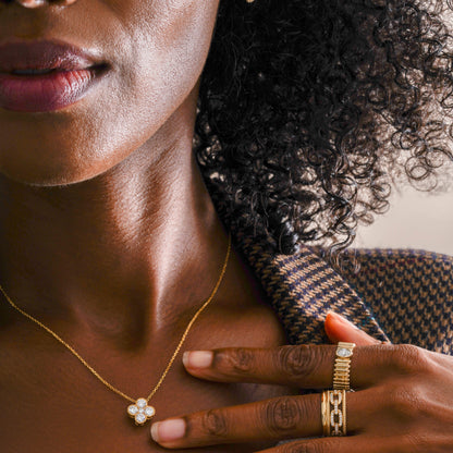 Fluted Band with Lab Grown Diamond Oval Ring