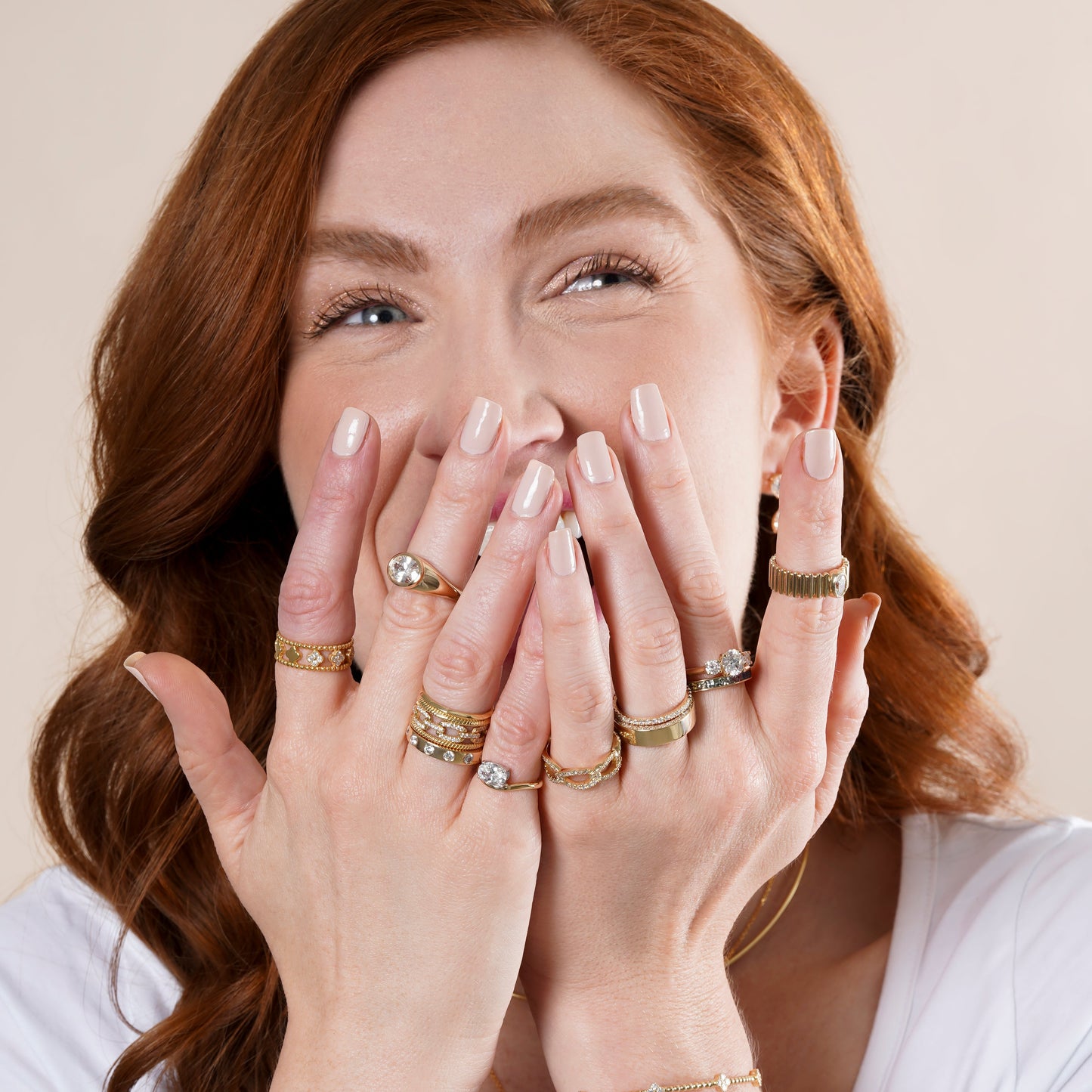 Floating East West Lab Grown Diamond Oval Ring