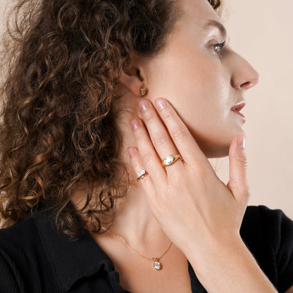 Bezel Set IGI Certified Lab Grown Diamond Oval Cut Pendant Necklace