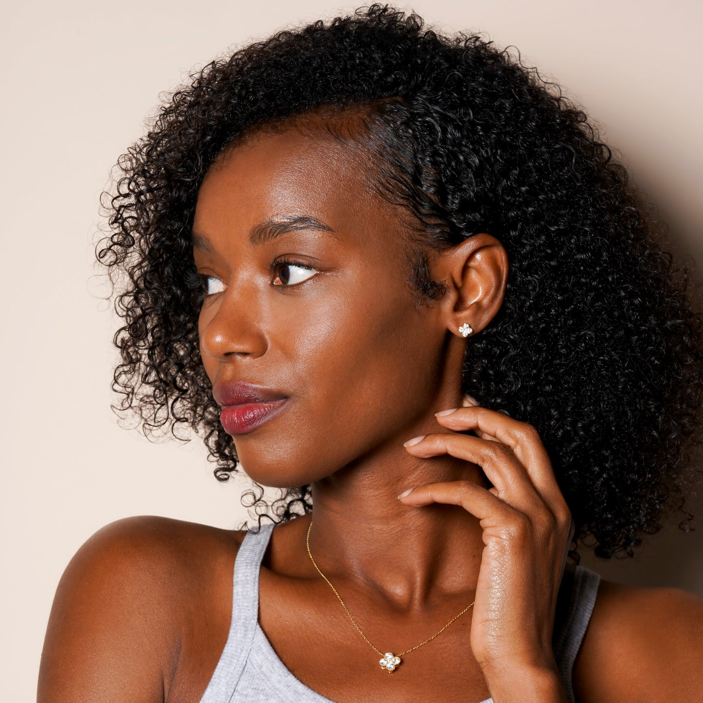 Lab Grown Diamond Clover Necklace
