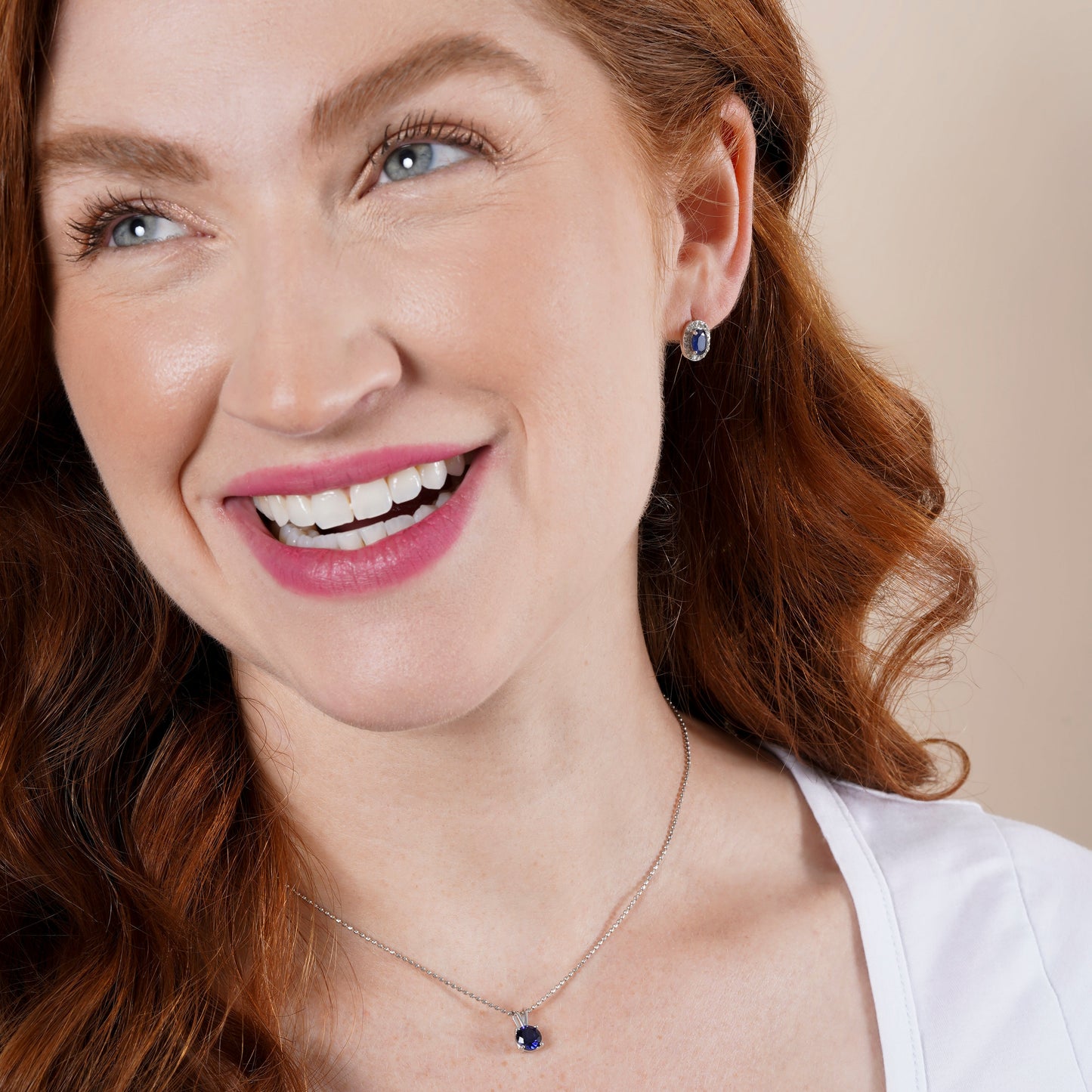 Natural Blue Sapphire - September Birthstone Charm Pendant