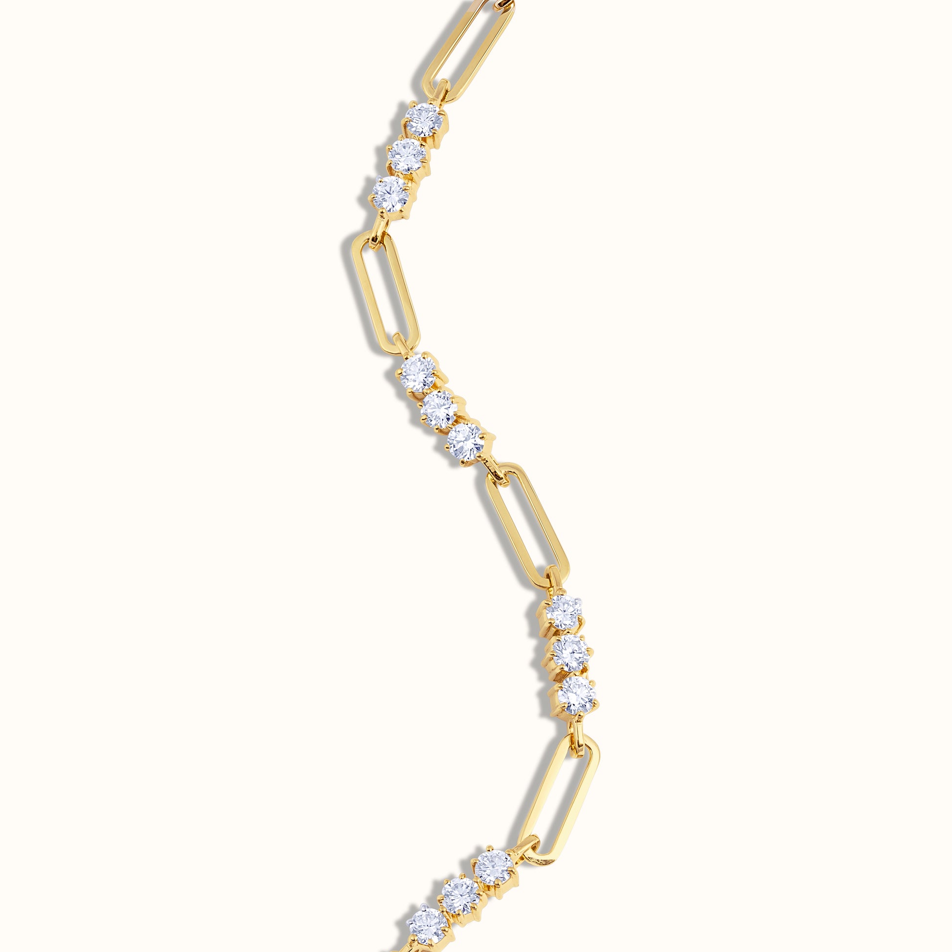 Trio Natural Diamond Link Bracelet - AVIR New York