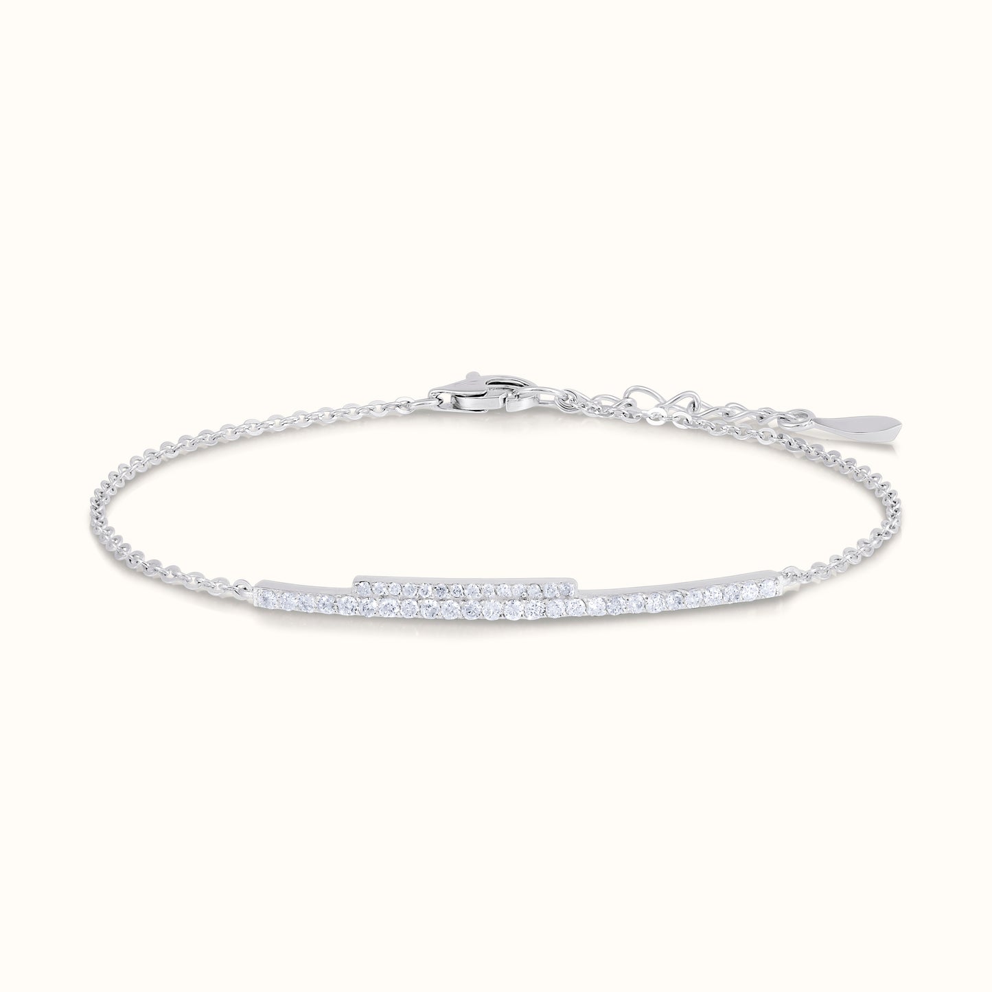 Dainty Bar Natural Diamond Bracelet - AVIR New York