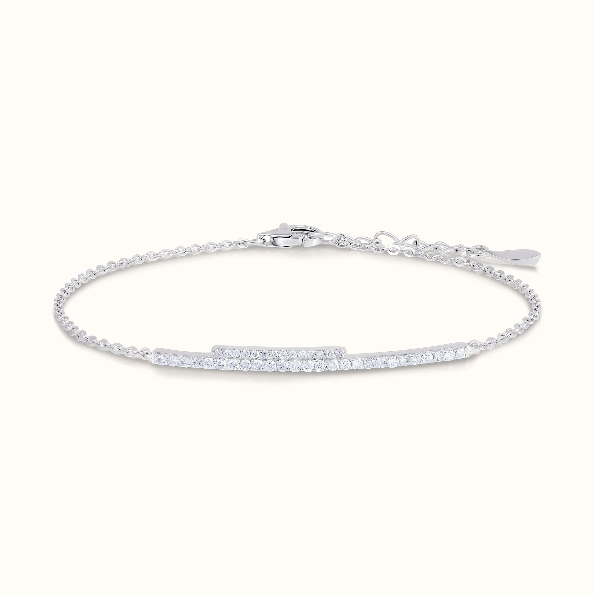 Dainty Bar Natural Diamond Bracelet - AVIR New York