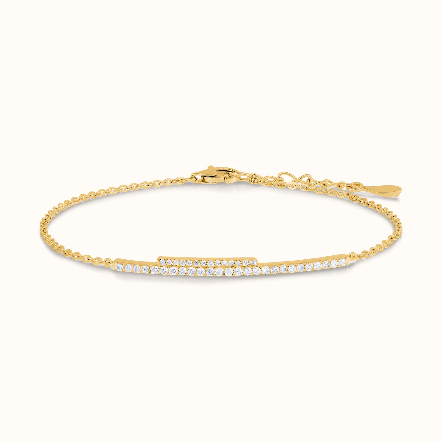 Dainty Bar Natural Diamond Bracelet - AVIR New York