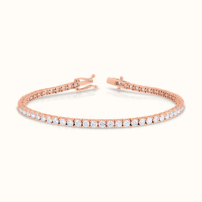 Classic 4 Prong Natural Diamond Tennis Bracelet - AVIR New York