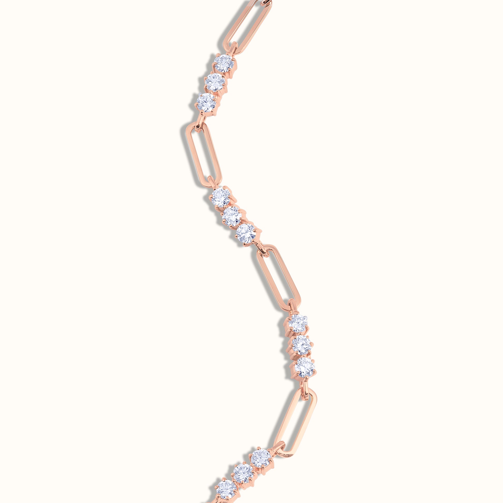 Trio Natural Diamond Link Bracelet - AVIR New York