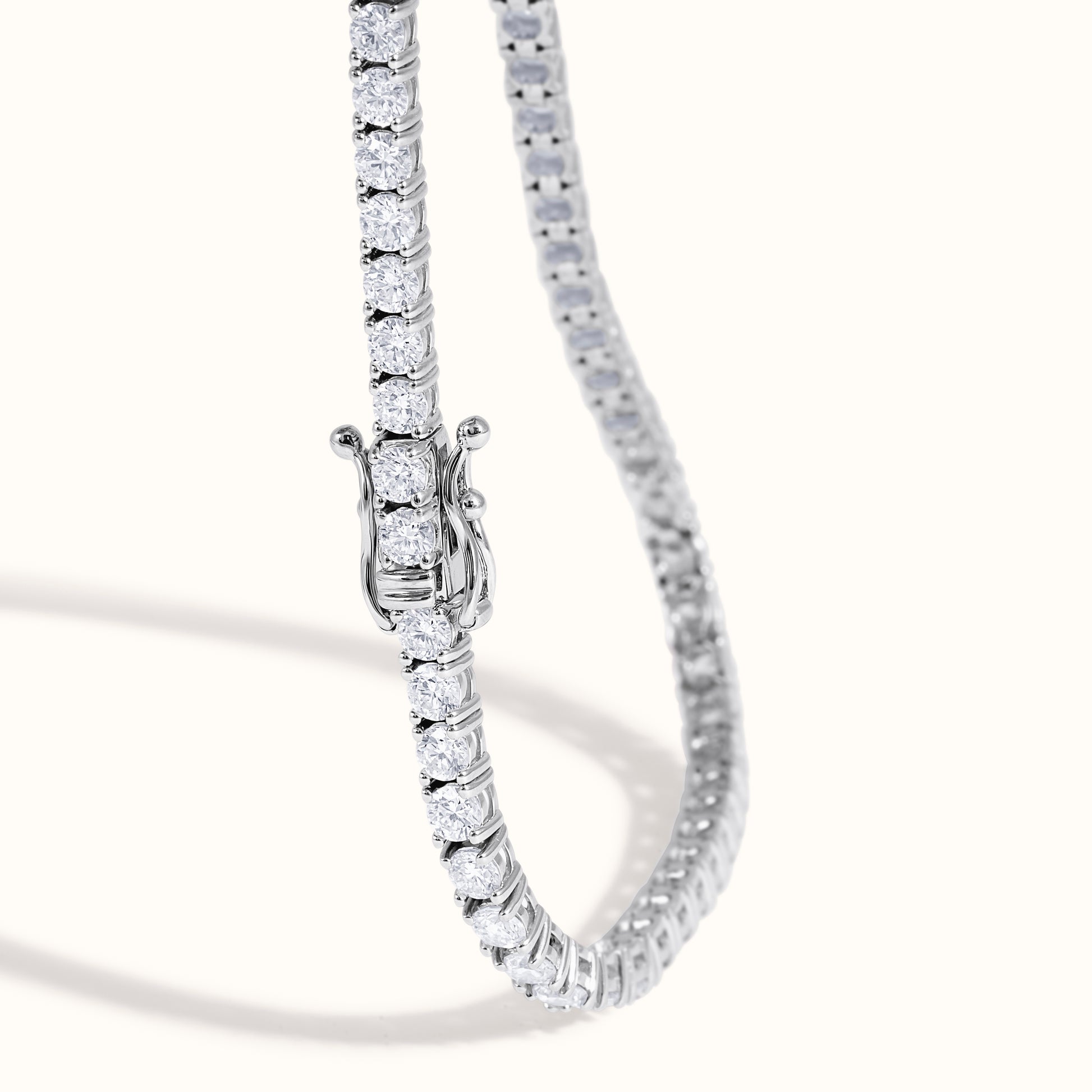 Classic 4 Prong Natural Diamond Tennis Bracelet - AVIR New York