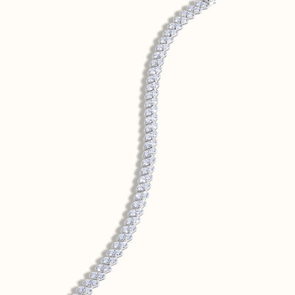 Marquise Shaped Illusion Natural Diamond Tennis Bracelet - AVIR New York