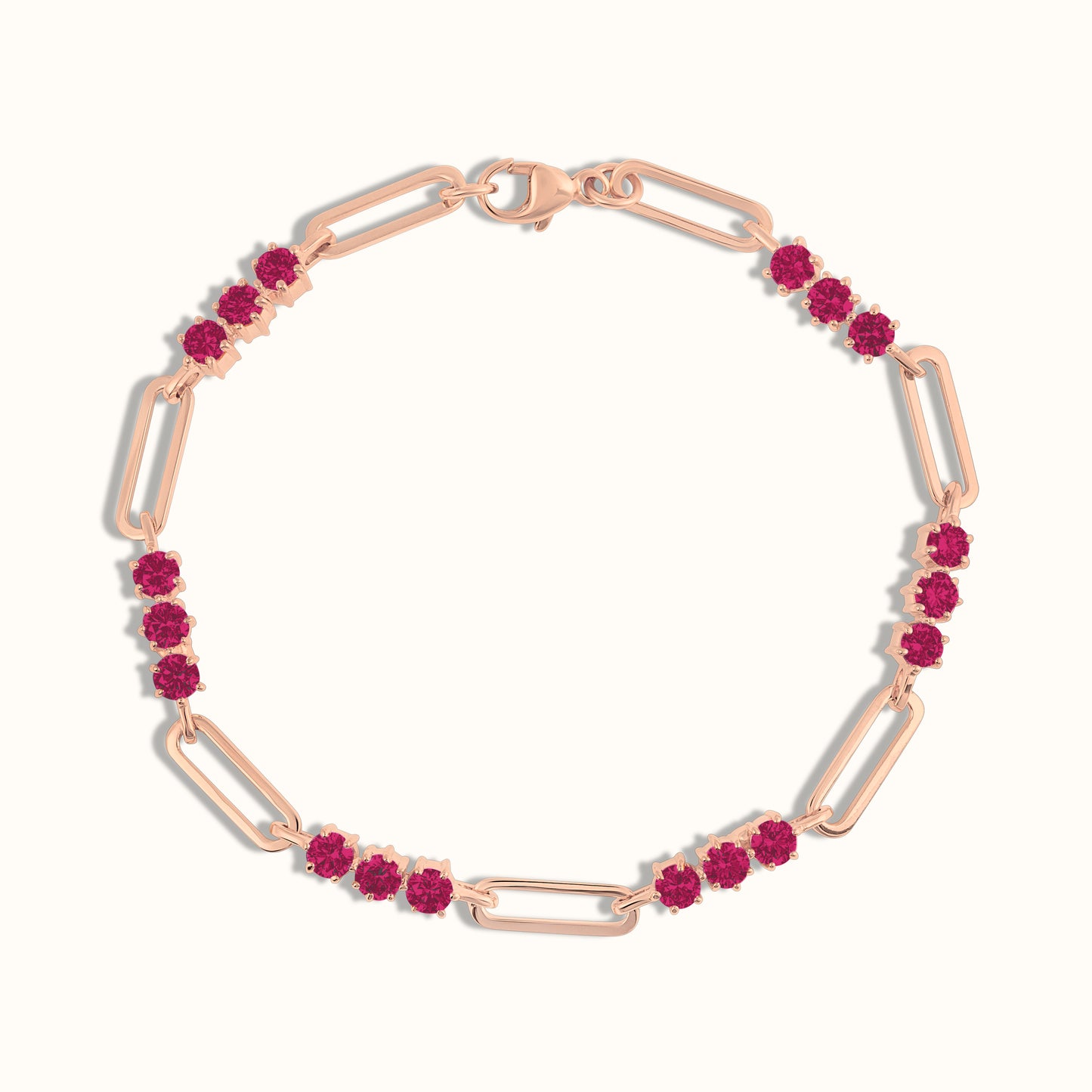 Trio Colour Stone Link Bracelet - AVIR New York