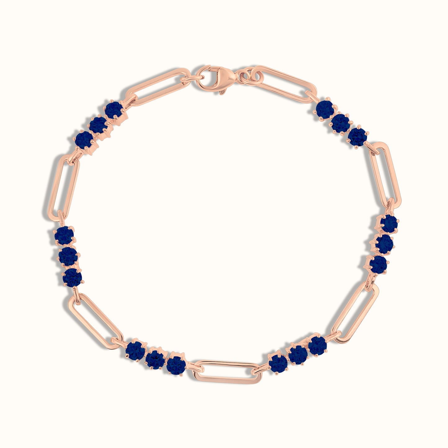 Trio Colour Stone Link Bracelet - AVIR New York