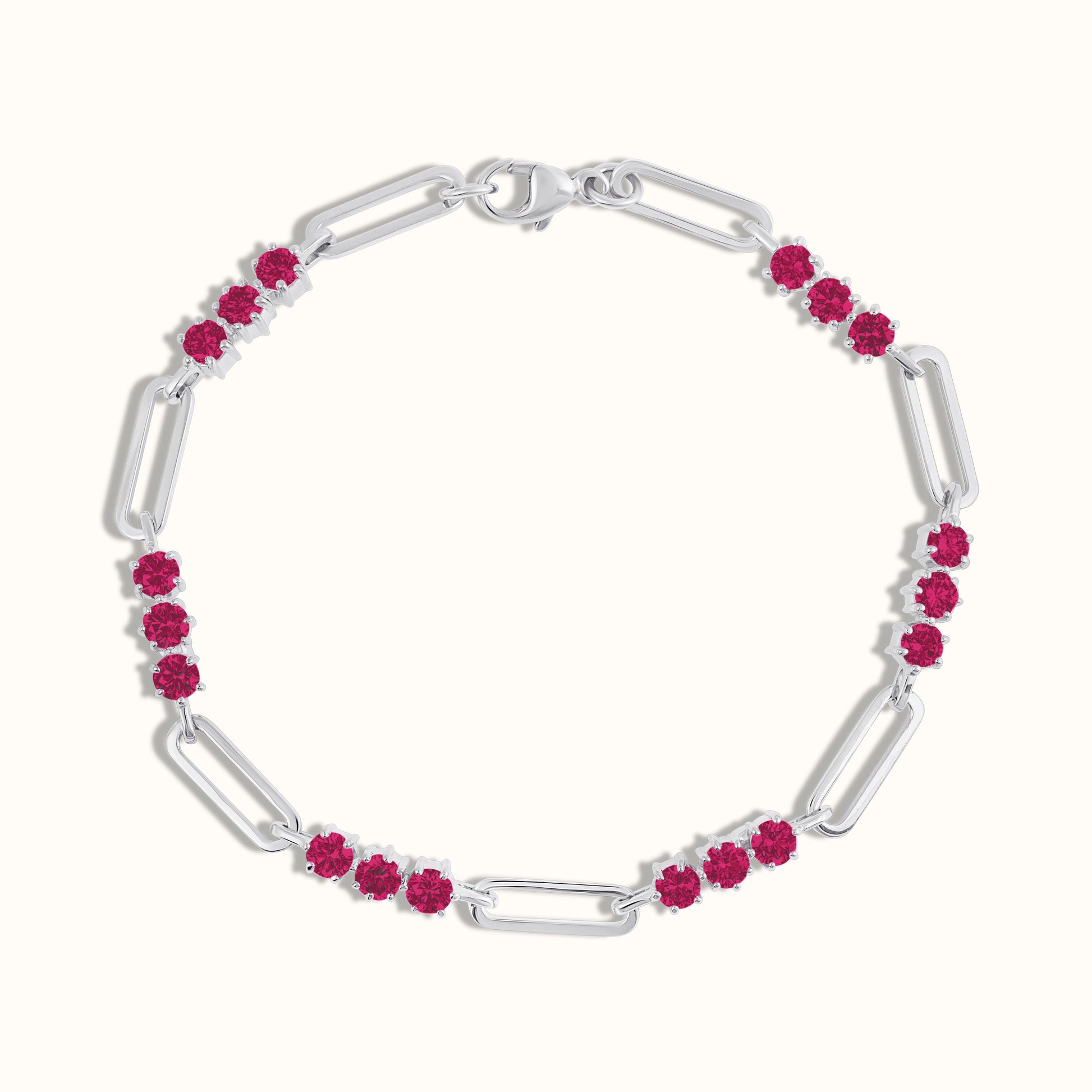 Trio Colour Stone Link Bracelet - AVIR New York