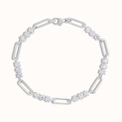 Trio Natural Diamond Link Bracelet - AVIR New York