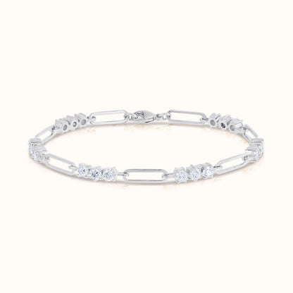 Trio Natural Diamond Link Bracelet - AVIR New York
