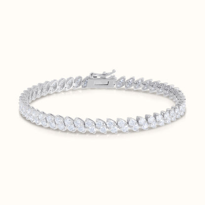 Marquise Shaped Illusion Natural Diamond Tennis Bracelet - AVIR New York