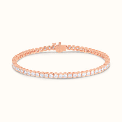Bezel Set Lab Grown Diamond Solitaire 16 Inch Necklace, Stud Earrings and Bracelet Set - AVIR New York