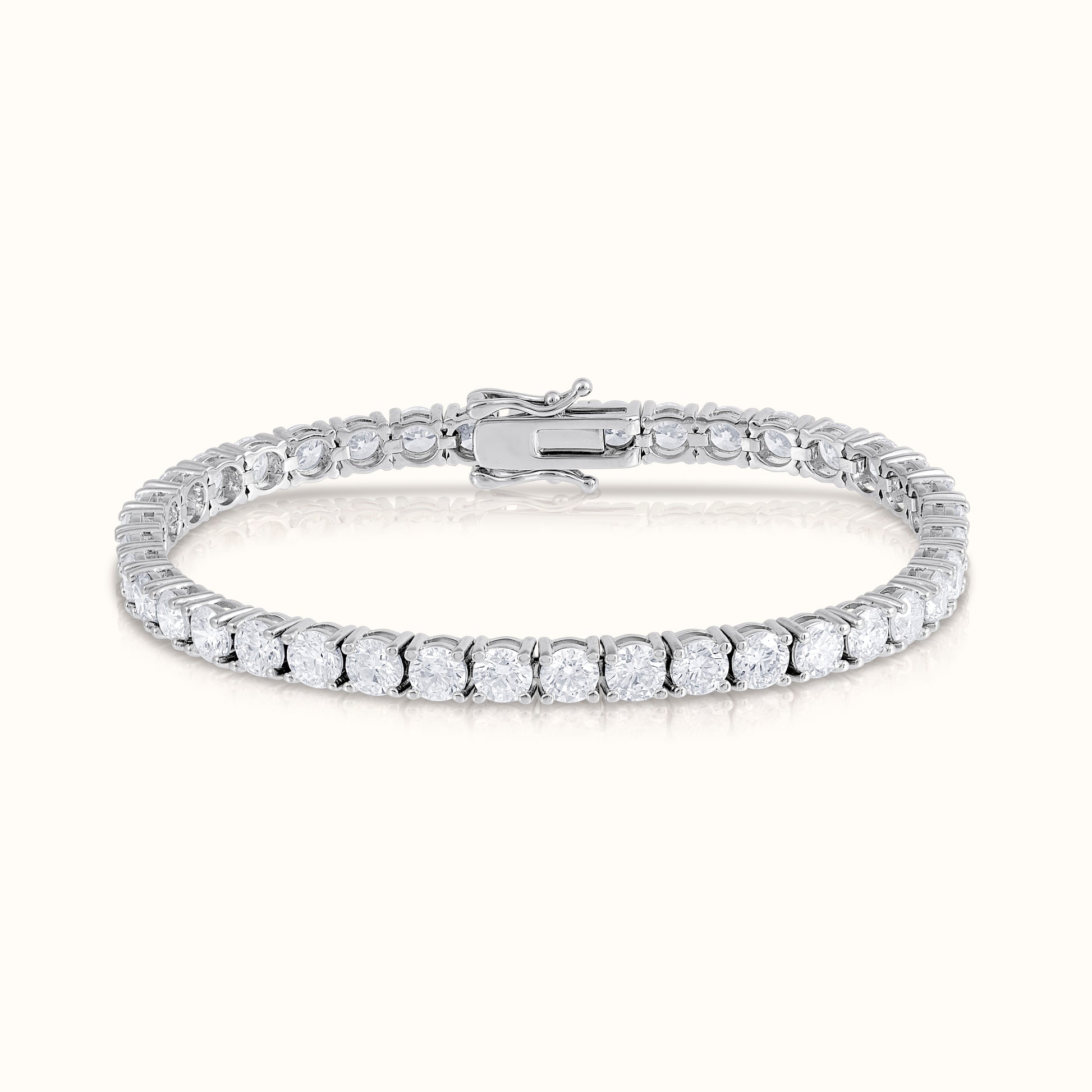 Classic 4 Prong Natural Diamond Tennis Bracelet - AVIR New York