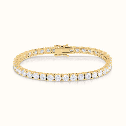 Classic 4 Prong Natural Diamond Tennis Bracelet - AVIR New York