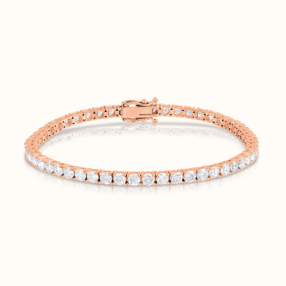 Classic 4 Prong Natural Diamond Tennis Bracelet - AVIR New York