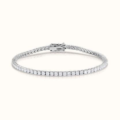 Classic 4 Prong Natural Diamond Tennis Bracelet - AVIR New York