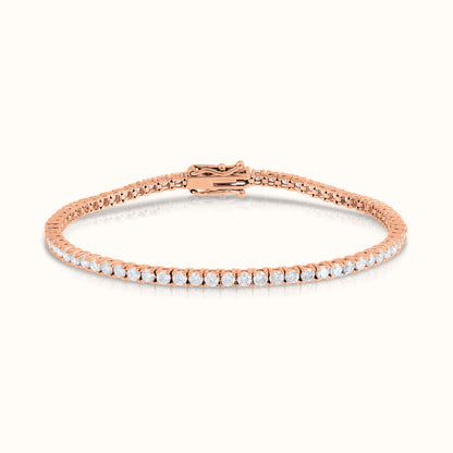 Classic 4 Prong Natural Diamond Tennis Bracelet - AVIR New York