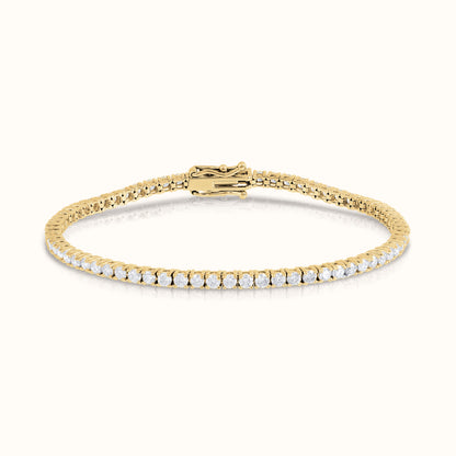 Classic 4 Prong Natural Diamond Tennis Bracelet - AVIR New York
