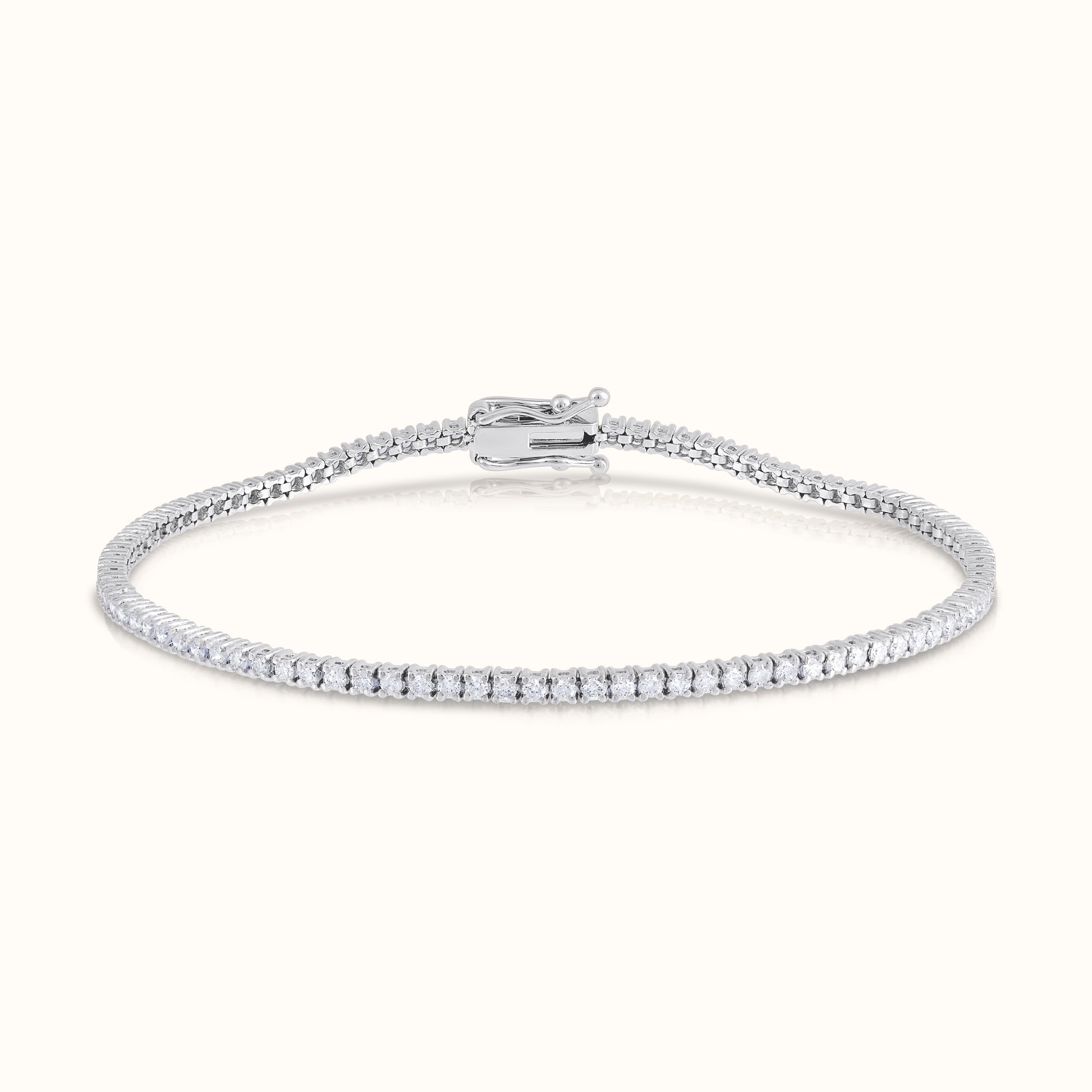 Classic 4 Prong Natural Diamond Tennis Bracelet - AVIR New York