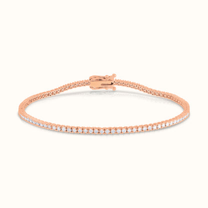 Classic 4 Prong Natural Diamond Tennis Bracelet - AVIR New York