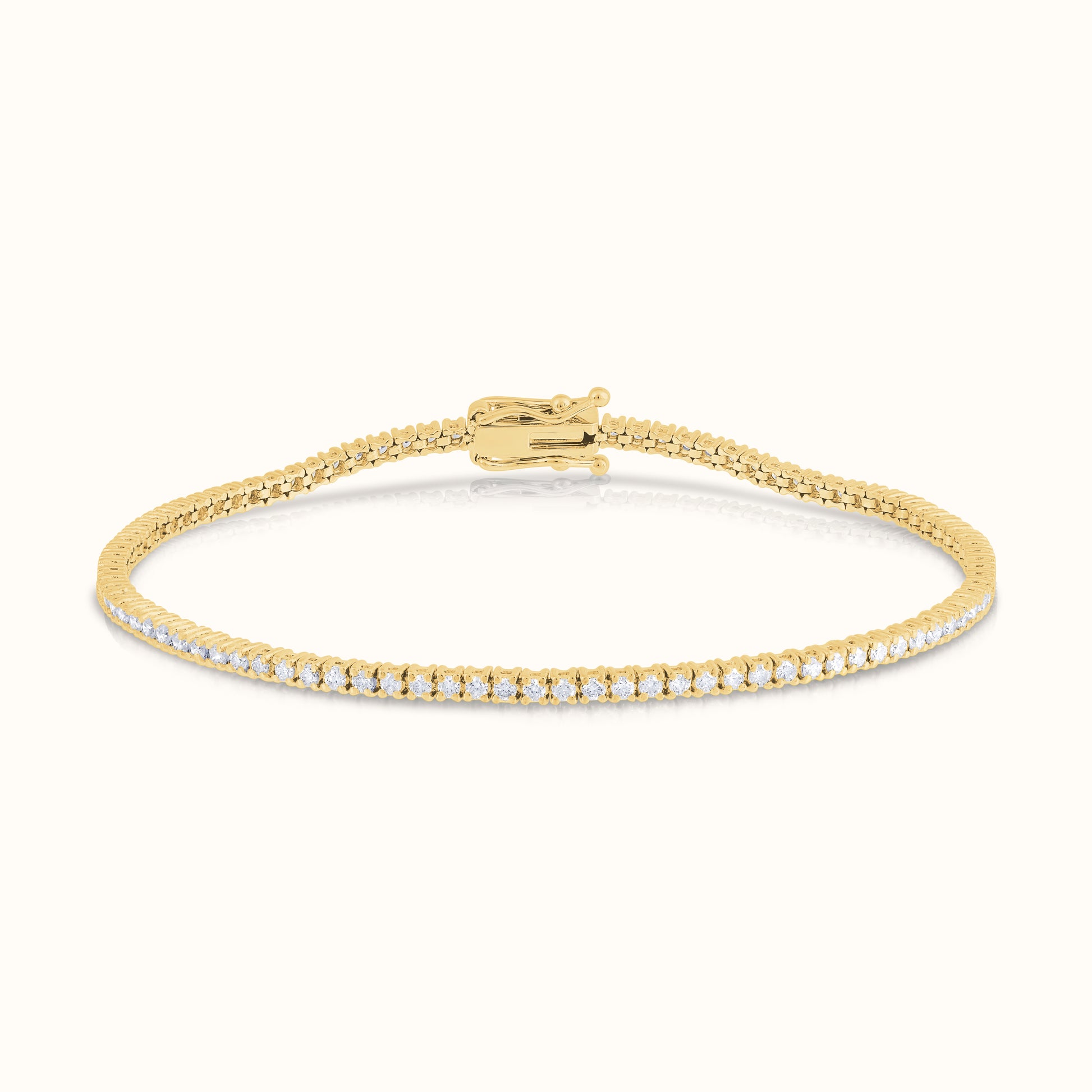 Classic 4 Prong Natural Diamond Tennis Bracelet - AVIR New York