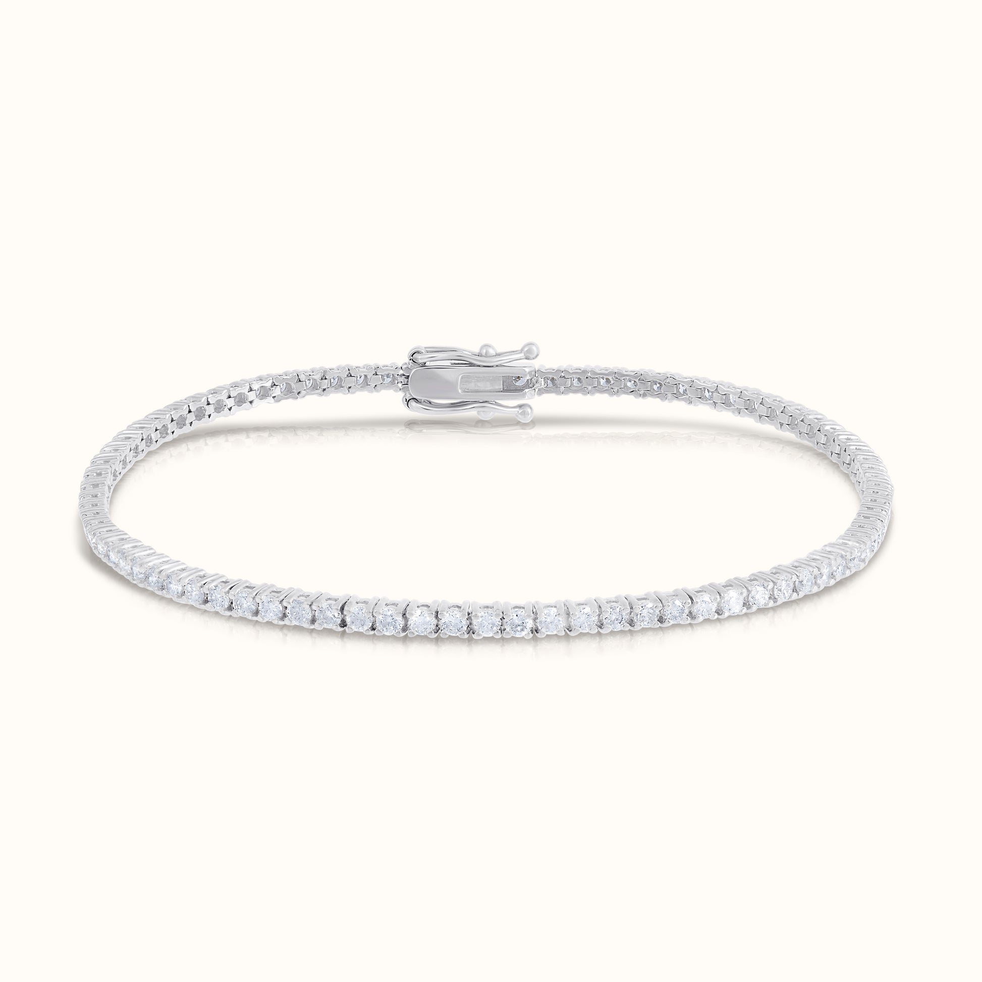 Classic 4 Prong Natural Diamond Tennis Bracelet - AVIR New York