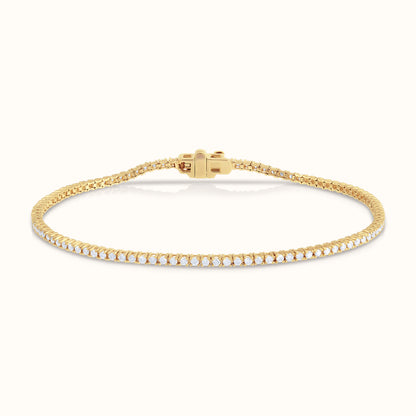 Classic 4 Prong Natural Diamond Tennis Bracelet - AVIR New York